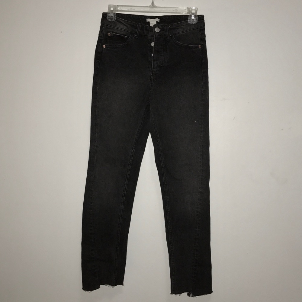 Vetements *inspired* asymmetrical black jeans